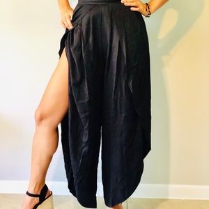 NEW BCBG MAXAZRIA Wide-Leg Black $238.00 XXS